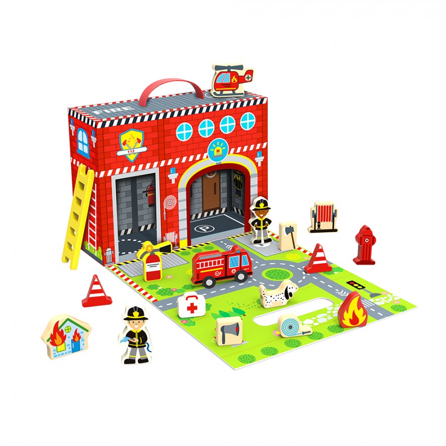 Tooky Toys Πυροσβεστικός Σταθμός TY203 (6970090048111)