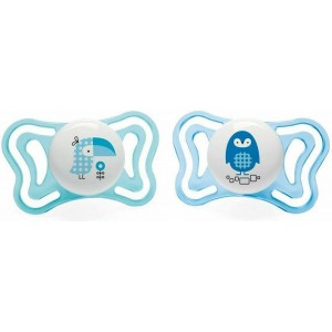 Chicco PhysioForma Light Σιλικόνης Blue Birds 2-6m 2τμχ (C10-71031-21) Chicco PhysioForma Light Σιλικόνης Blue Birds 2-6m 2τμχ (C10-71031-21)