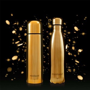 Miniland Θερμός Υγρών  2 τεμαχίων My Baby & Me Gold 500ml (ML89259) Miniland Θερμός Υγρών  2 τεμαχίων My Baby & Me Gold 500ml (ML89259)