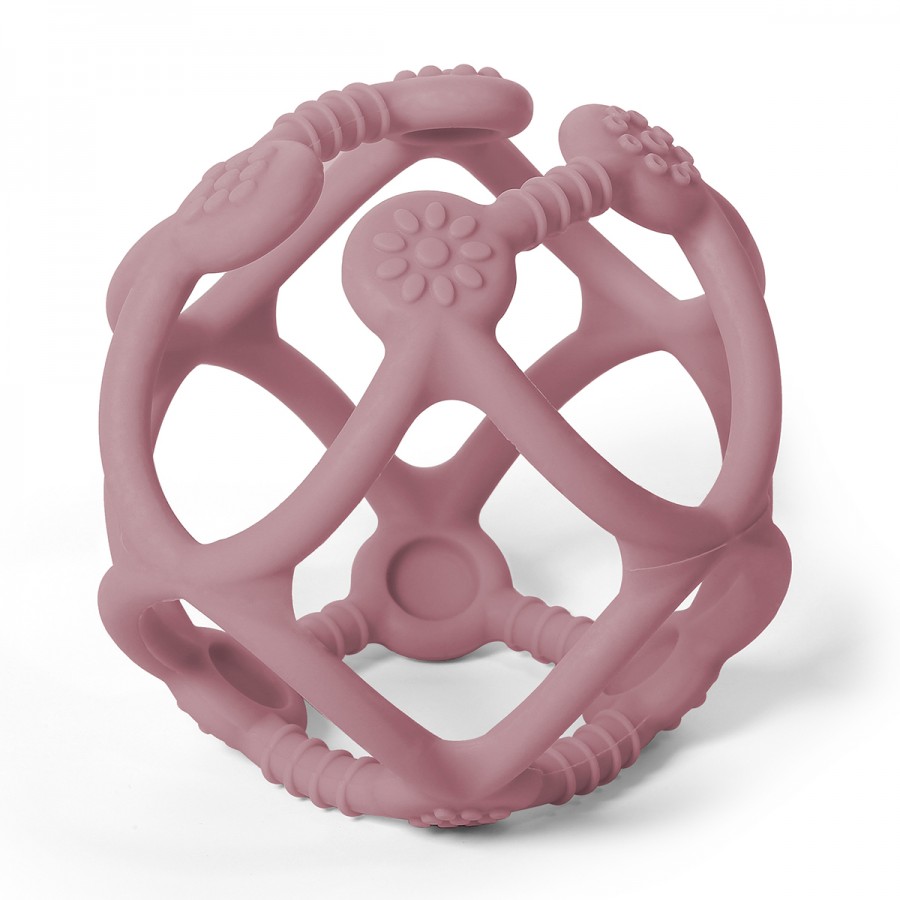 BabyOno: Ορθοδοντικό μασητικό απαλής σιλικόνης σε σχήμα μπάλας Pink (BN489/02)
