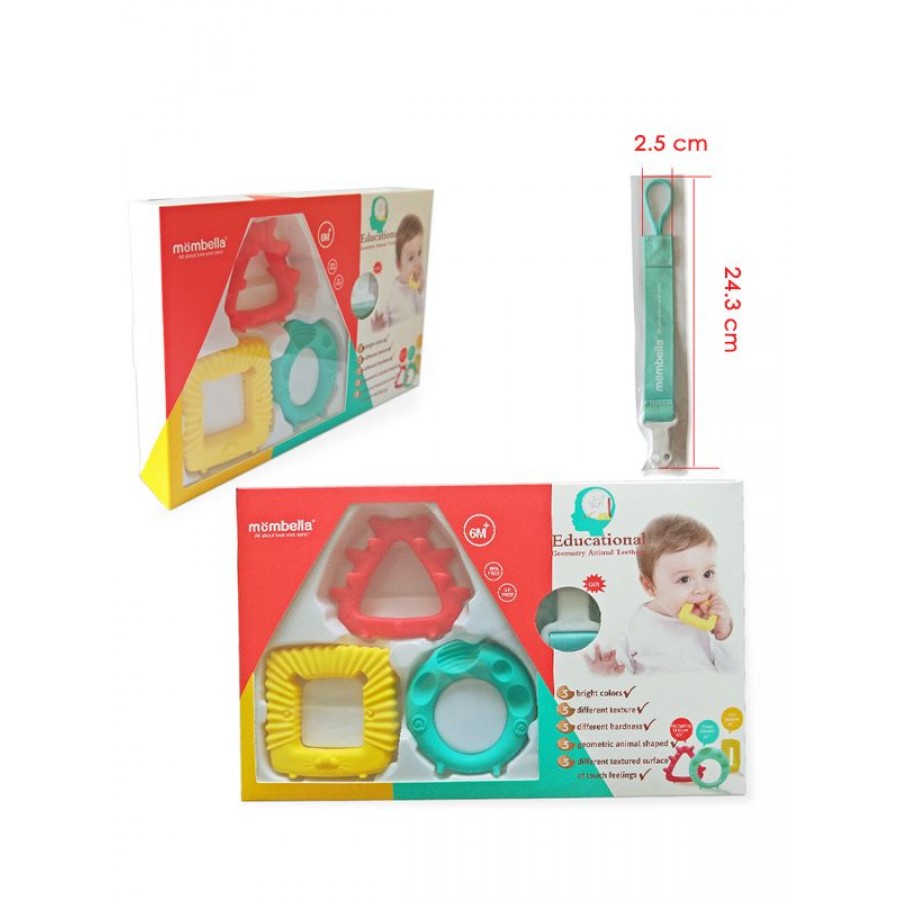 Baby to Love Geometry Animal Teethers (BTL701927)