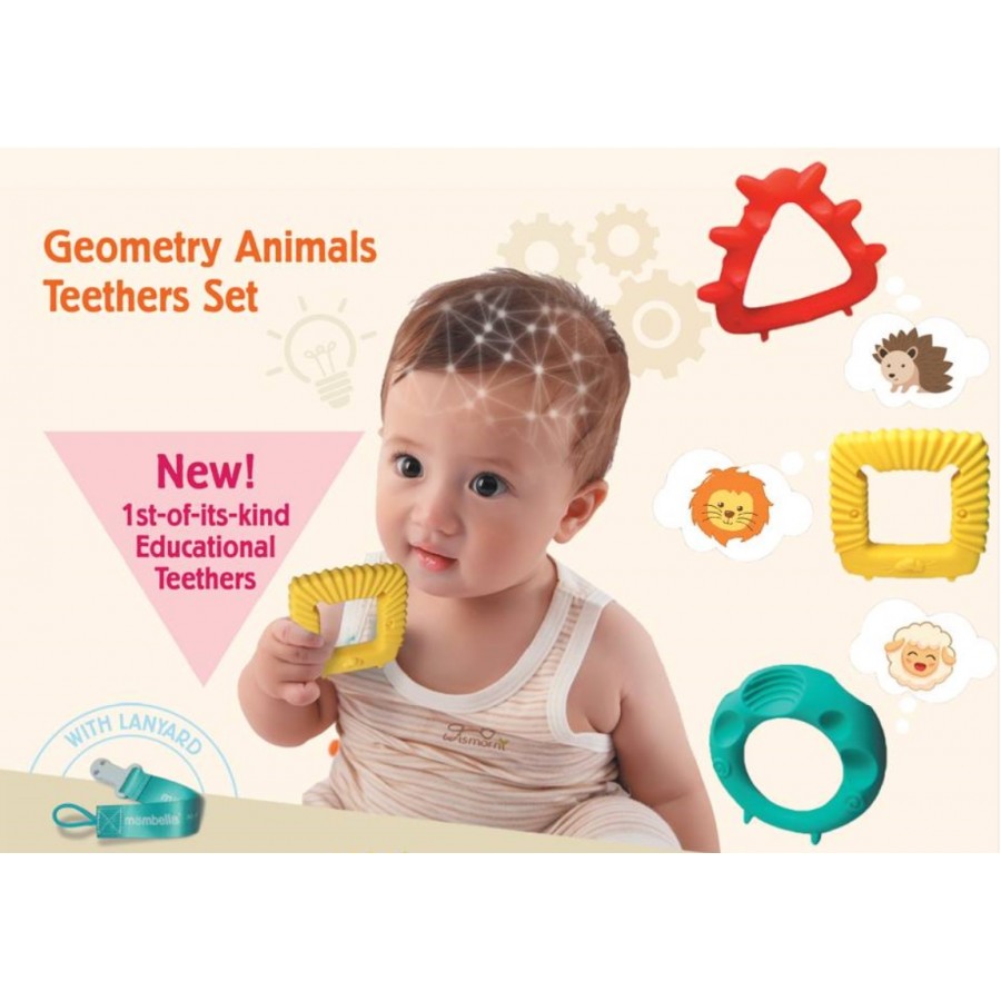 Baby to Love Geometry Animal Teethers (BTL701927)