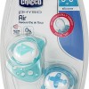 Chicco Physio Air Ορθοδοντική Σιλικόνης Σιελ 0-6m 2τμχ (C20-75030-21)