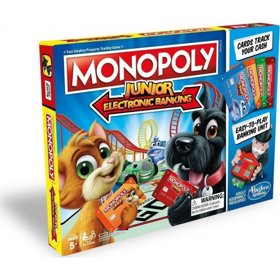 Hasbro Επιτραπέζιο Παιχνίδι Monopoly Junior Electronic Banking (E1842)