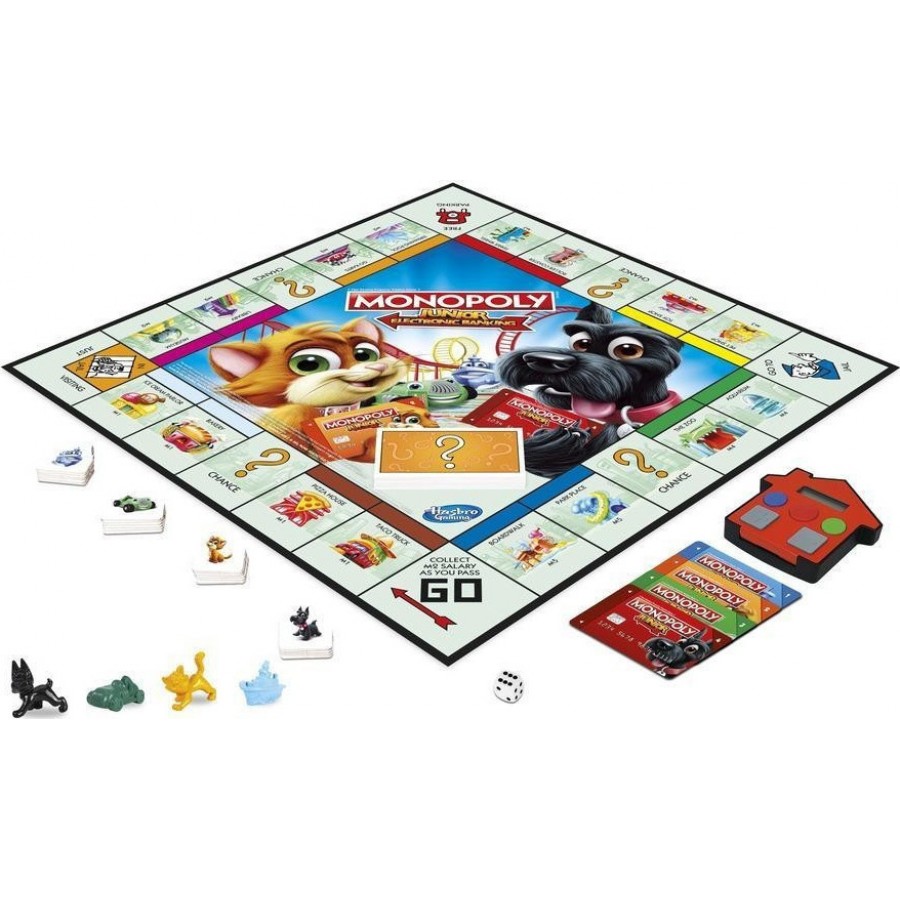 Hasbro Επιτραπέζιο Παιχνίδι Monopoly Junior Electronic Banking (E1842)