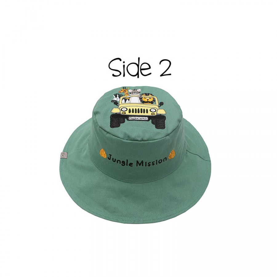 Flapjackkids Καπέλο Διπλής Όψης UPF 50+ Tiger/Safari Truck (FJKSH829)