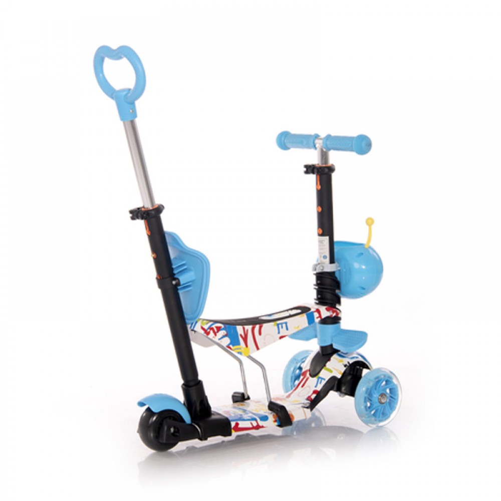 Lorelli Bertoni Scooter Smart Plus Tracery Blue Με χειρολαβή Γονέα (10390030003)