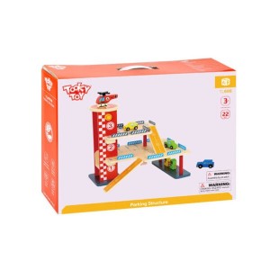 Tooky Toys Ξύλινος χώρος Στάθμευσης 3 ορόφων TL698 (6972633370352)