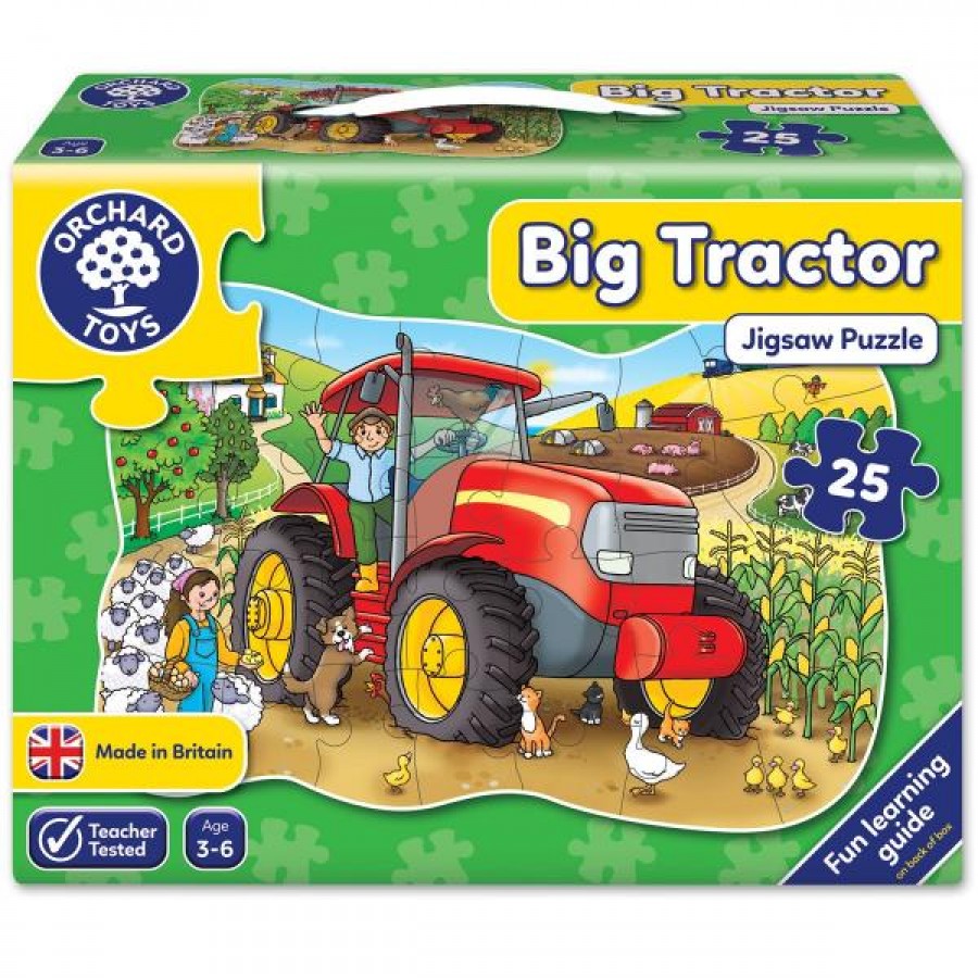 Orchard Toys Μεγάλο τρακτέρ (Big Tractor) Jigsaw Puzzle Ηλικίες 3-6 ετών (ORCH224)