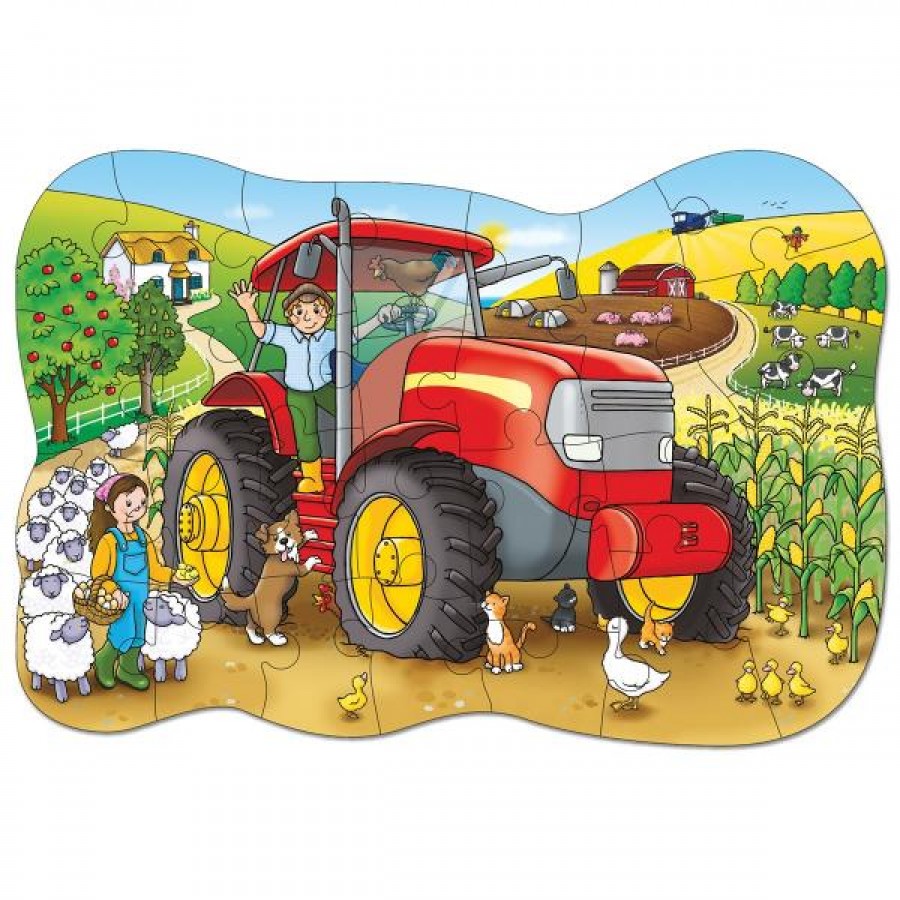 Orchard Toys Μεγάλο τρακτέρ (Big Tractor) Jigsaw Puzzle Ηλικίες 3-6 ετών (ORCH224)