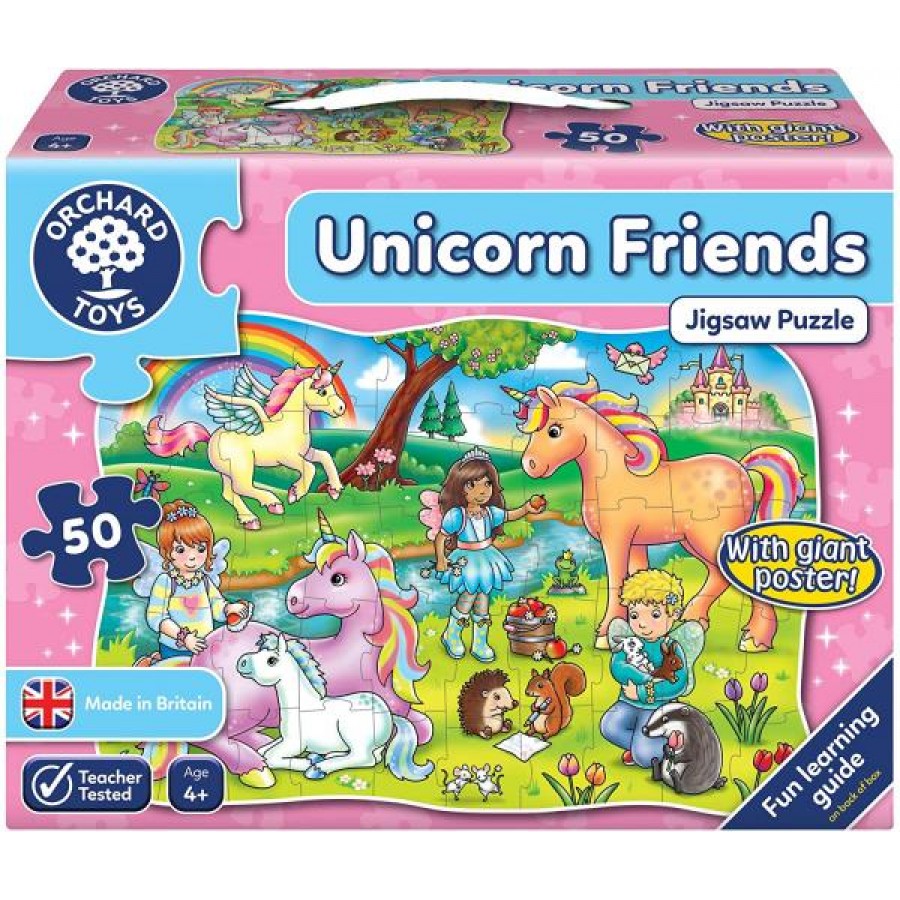 Orchard Toys Οι Φίλοι των Μονόκερων (Unicorn Friend ) Jigsaw Puzzle Ηλικίες 4+ ετών (ORCH291)