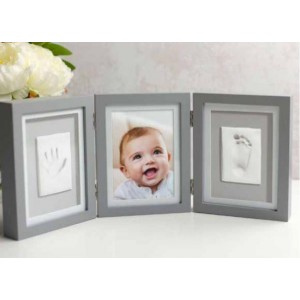 Pearhead: Κορνίζα με φωτογραφία και αποτύπωμα με πηλό Deluxe Gray (PH-P63007) Pearhead: Κορνίζα με φωτογραφία και αποτύπωμα με πηλό Deluxe Gray (PH-P63007)