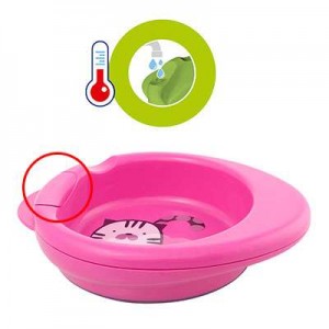 Chicco Πιάτο φαγητού θερμός Ροζ 6m+ ( F05-16000-10 ) Chicco Πιάτο φαγητού θερμός Ροζ 6m+ ( F05-16000-10 )