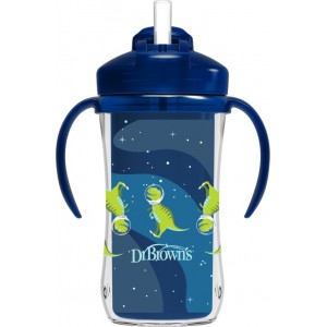 Dr. Brown's Κύπελλο Θερμός 300 ml με Καλαμάκι & Λαβές 12m+ Μπλε (TC01202B) Dr. Brown's Κύπελλο Θερμός 300 ml με Καλαμάκι & Λαβές 12m+ Μπλε (TC01202B)
