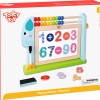 Tooky Toys Ξύλινος Μαυροπίνακας Διπλής Όψεως με Αριθμητική Elephant (TKF087)