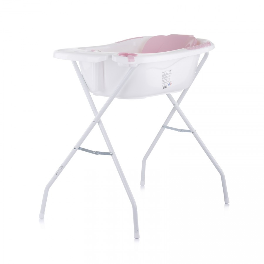 Chipolino Μπανιέρα Μωρού Vela 87cm με Βάση & Θερμόμετρο Pink (VKVE00212PI)