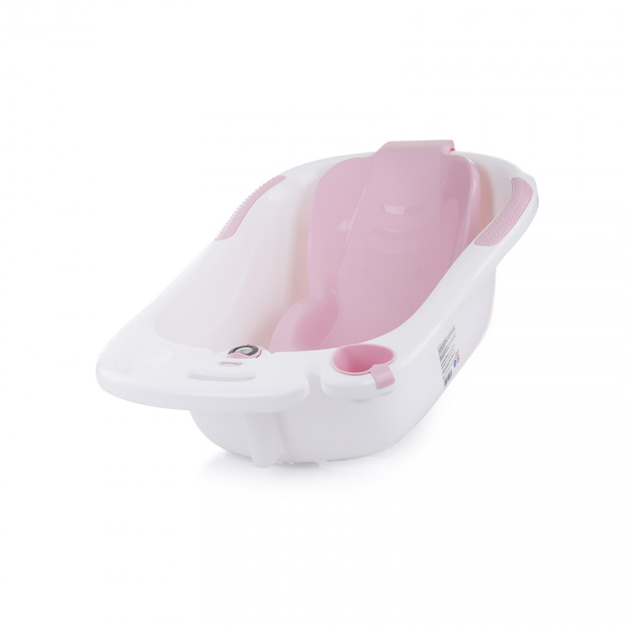 Chipolino Μπανιέρα Μωρού Vela 87cm με Βάση & Θερμόμετρο Pink (VKVE00212PI)