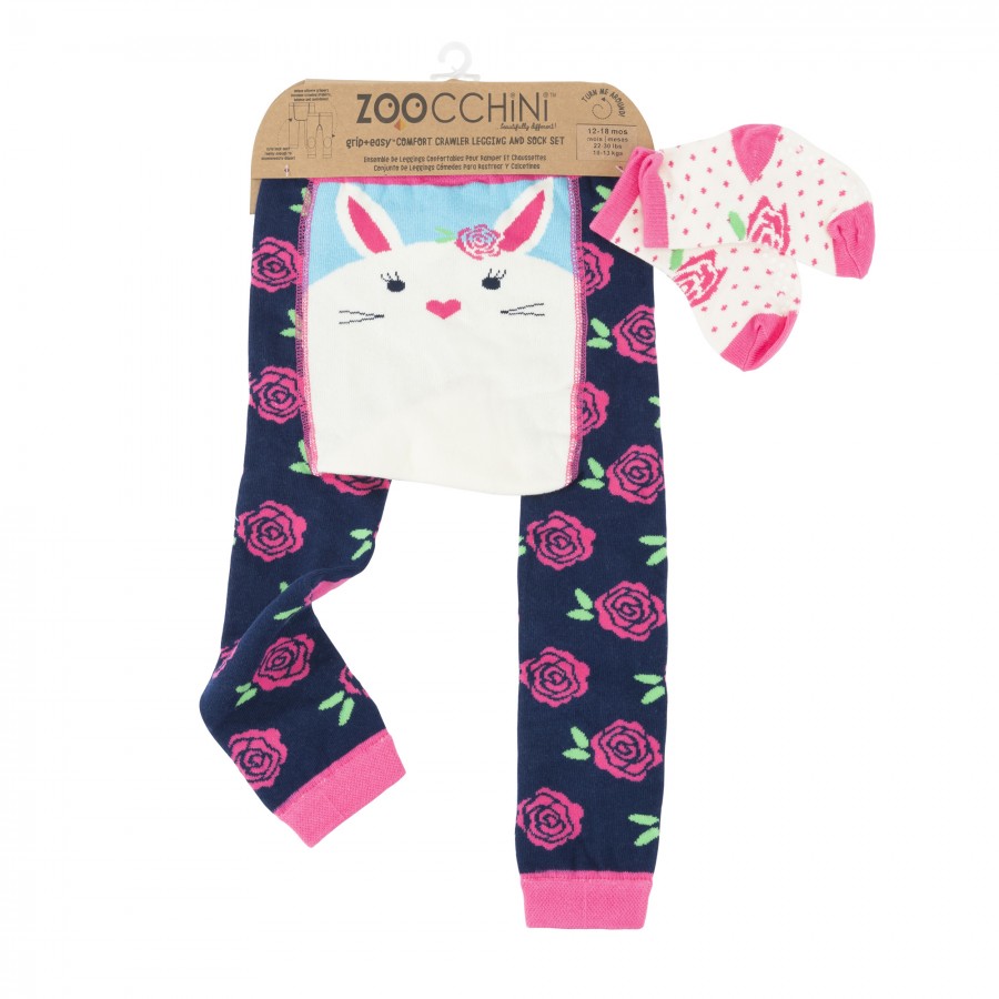 Ρούχα για Μπουσούλημα Grip+Easy Crawler Pants & Socks Set – Bella The Bunny (ZOO12506)