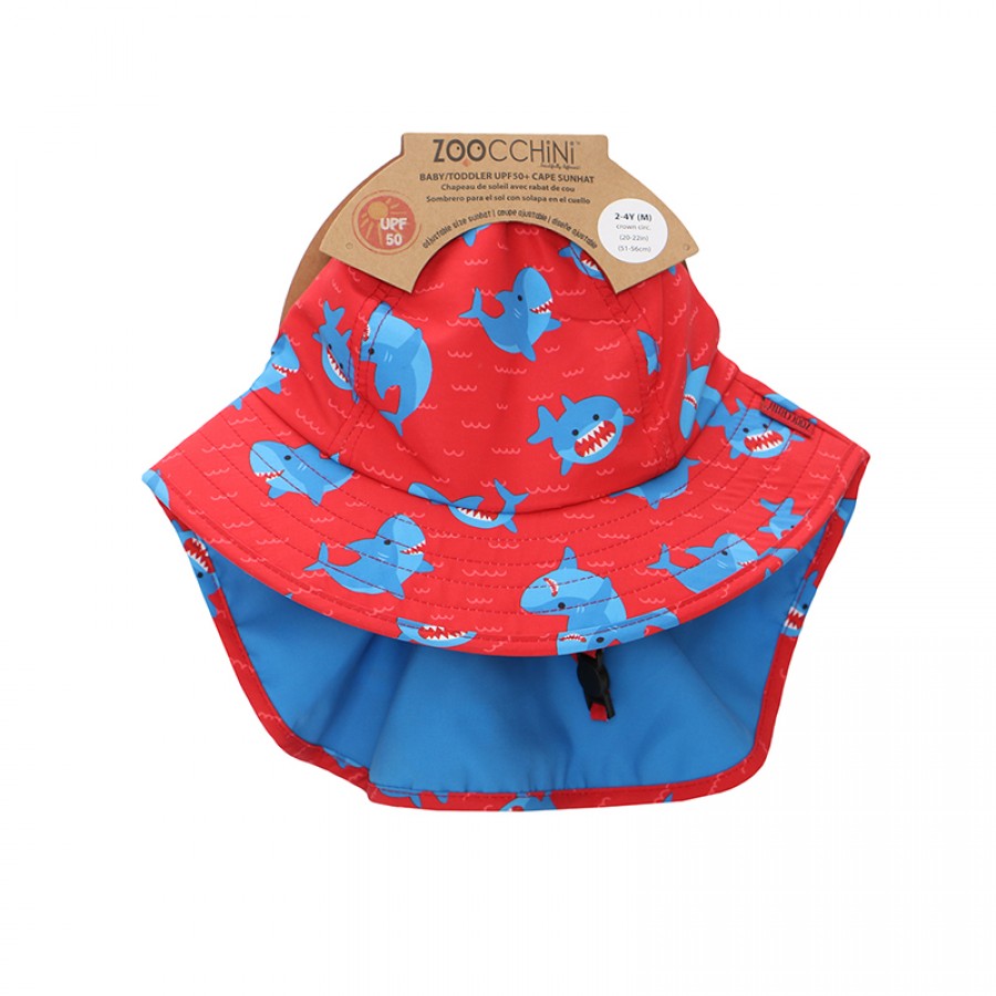 Zoocchini Cape Sunhat UPF50 Shark (ZOO15052)