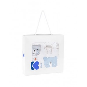 Kikka Boo Πάνα Αγκαλιάς Μουσελίνα 120x120 cm Bear Blue (41103040013) Kikka Boo Πάνα Αγκαλιάς Μουσελίνα 120x120 cm Bear Blue (41103040013)