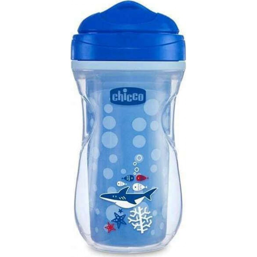 Chicco Εκπαιδευτικό Κύπελλο Active Blue Shark  14m+ 266mL (F04-06981-20)