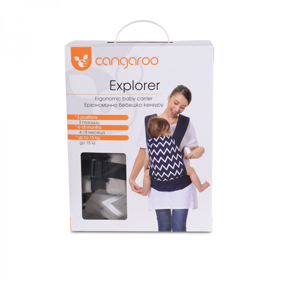 Cangaroo Εργονομικός  Μάρσιπος  Explorer Black (3800146270827)