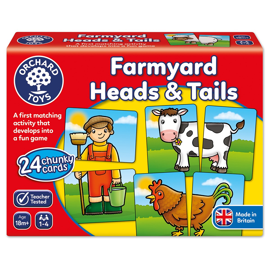 Orchard Toys Farmyard Heads and Tails Game (ORCH018)