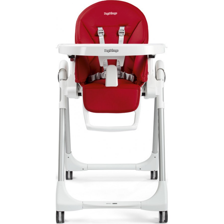 Peg Perego Καρέκλα Φαγητού Prima Pappa Follow Me Linear Grey  (4132RIG56) + Δώρο μπάρα παιχνιδιών