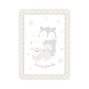 Kikka Boo Κουβέρτα Αγκαλιάς Fleece 110x140 cm Funny Friends Beige (31103020089) Kikka Boo Κουβέρτα Αγκαλιάς Fleece 110x140 cm Funny Friends Beige (31103020089)
