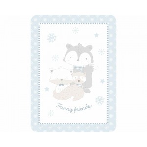 Kikka Boo Κουβέρτα Αγκαλιάς Fleece 110x140 cm Funny Friends Blue (31103020088) Kikka Boo Κουβέρτα Αγκαλιάς Fleece 110x140 cm Funny Friends Blue (31103020088)