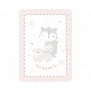 Kikka Boo Κουβέρτα Αγκαλιάς Fleece 110x140 cm Funny Friends Pink (31103020090) Kikka Boo Κουβέρτα Αγκαλιάς Fleece 110x140 cm Funny Friends Pink (31103020090)
