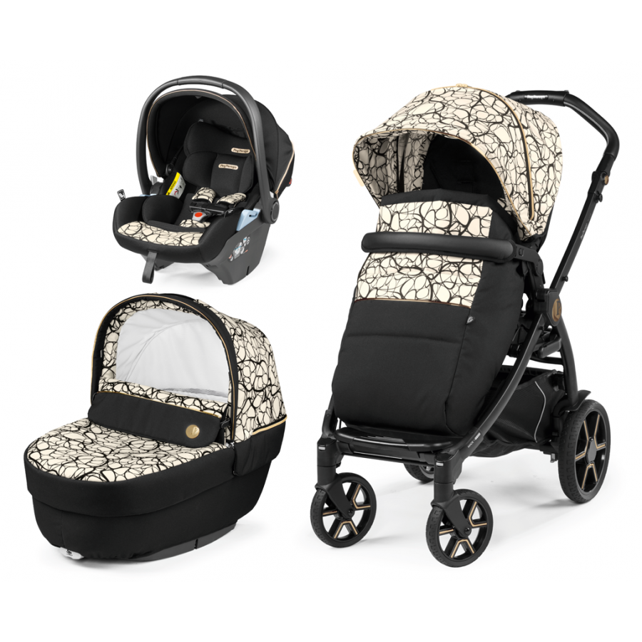 Peg Perego Σύστημα Μετακίνησης 3 in 1 Book 2021 Lounge Graphic Gold (02963AB50RO01)