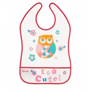 Akuku Αδιάβροχη Σαλιάρα με Velcro και Τσεπάκι Κουκουβάγια ( A0440) Akuku Αδιάβροχη Σαλιάρα με Velcro και Τσεπάκι Κουκουβάγια ( A0440)