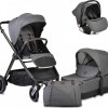 Cangaroo Καρότσι  3 σε 1 Macan Grey με Car Seat I-size (3800146235314)