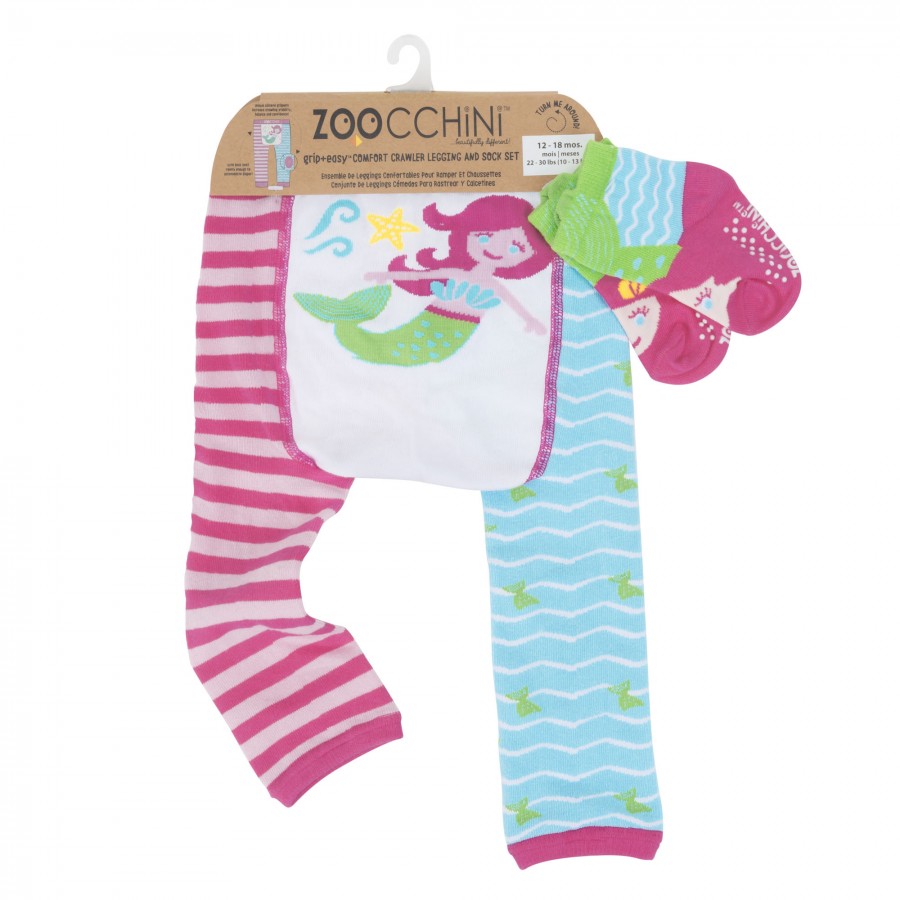 Ρούχα για Μπουσούλημα Grip+Easy Crawler Pants & Socks Set – Marietta the Mermaid (ZOO12505)