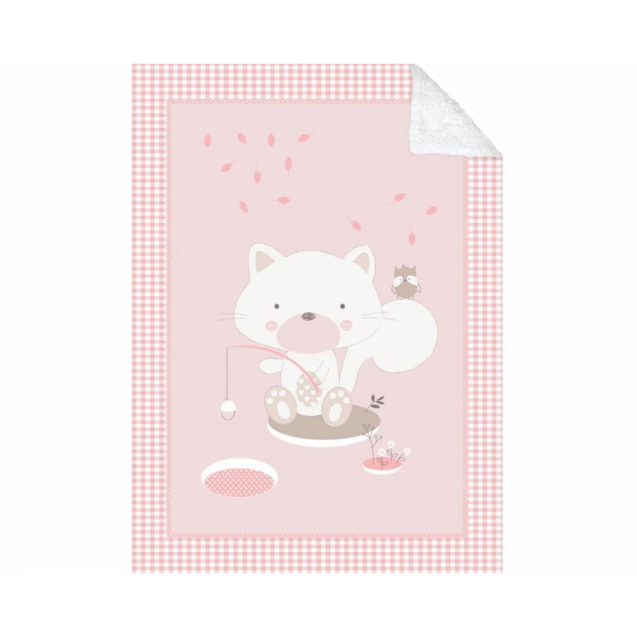 Kikka Boo Κουβέρτα Αγκαλιάς Βελουτέ 80x110 cm Polar Fisher Pink (31103020099)