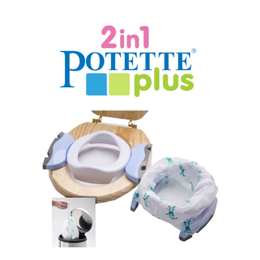 Pot De Voyage Potette Plus 2 En 1 Babireva - Portable, Avec Sacs Jetables - Apprentissage Propreté Enfant
