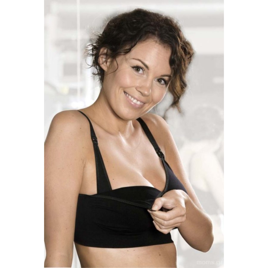 Carriwell Σουτιέν Θηλασμού χωρίς Ραφές / Seamless Nursing Bra Μαύρο (CW305)