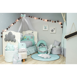Baby Star Βρεφικό Πάπλωμα Sugar Familly Mint (7019M) Baby Star Βρεφικό Πάπλωμα Sugar Familly Mint (7019M)