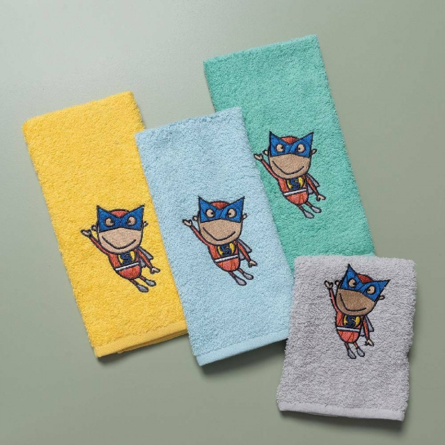 Palamaiki Home Σετ Βρεφικές Πετσέτες Baby 4 τμχ Kids Bath Superhero (5205857236182)