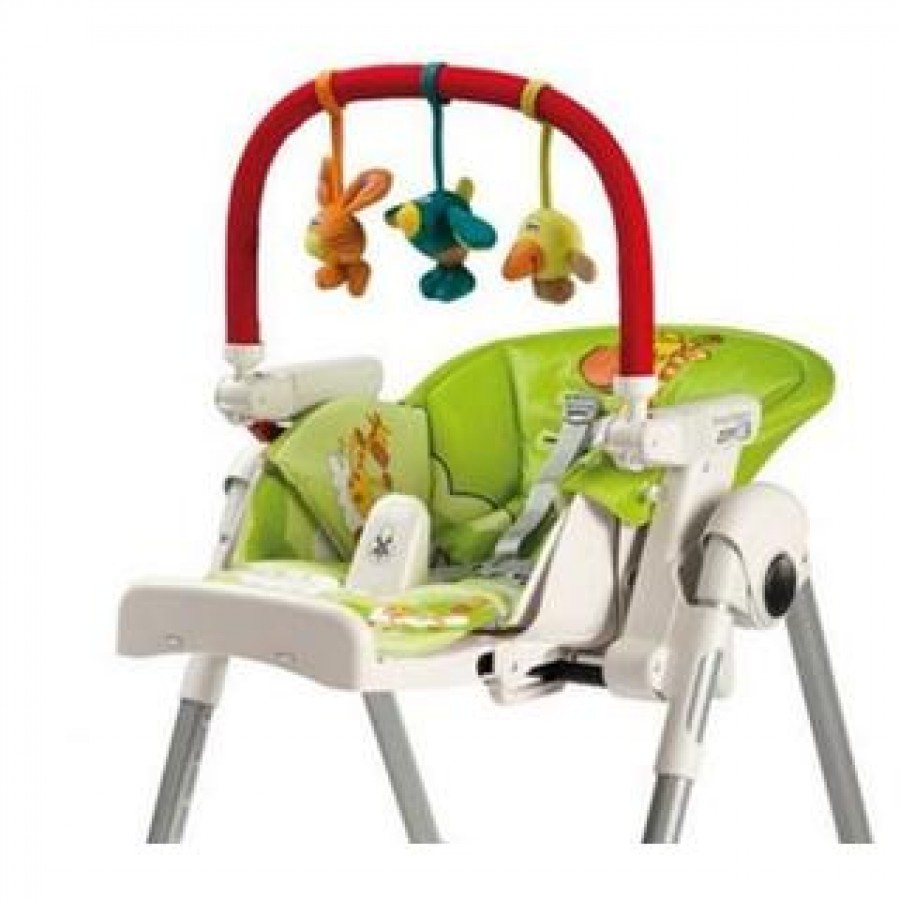 Peg Perego Καρέκλα Φαγητού Prima Pappa Follow Me Fox & Friends (4132FOX38) + Δώρο μπάρα παιχνιδιών