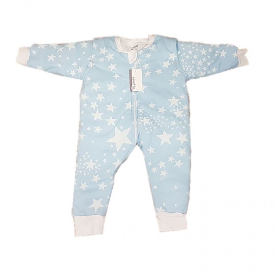 Βρεφικός Υπνόσακος Βαμβακερός Με Πόδια Ninetta Bebe Stars Blue (106-601-600-2)