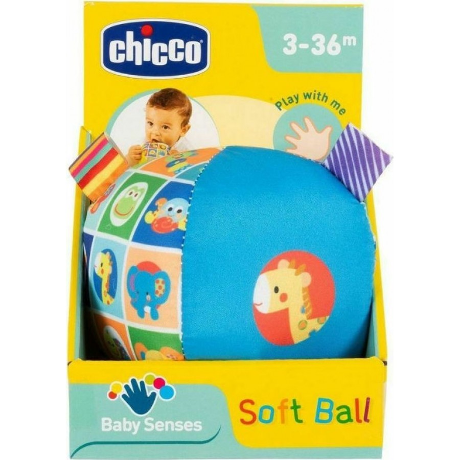 Chicco Baby Senses Soft Ball από Ύφασμα με Ήχους για 3+ Μηνών (Υ03-10057-00)
