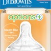 Dr Brown's Θηλές Σιλικόνης Για Μπιμπερό Options+  Επιπέδου 1 (0m+) Με Φαρδύ Λαιμό (wn1201)