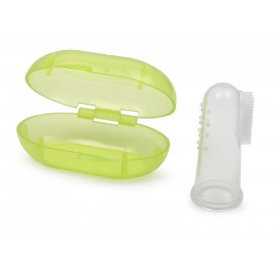 Δακτυλική Οδοντόβουρτσα Σιλικόνης Silicone Finger Toothbrush Cangaroo (3800146258610)