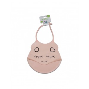 Cangaroo Σαλιάρα Σιλικόνης  Με Τσέπη Pink (3800146266110)  Cangaroo Σαλιάρα Σιλικόνης  Με Τσέπη Pink (3800146266110)