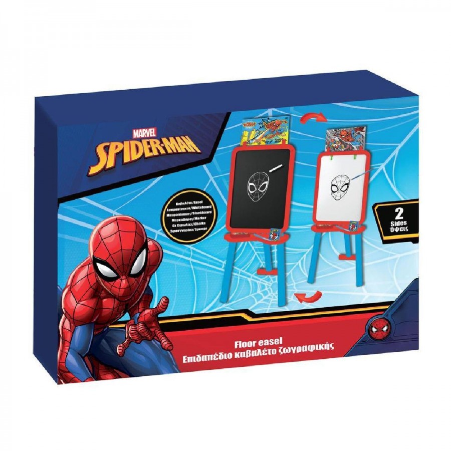 Luna Toys Πίνακας Επιδαπέδιος Διπλής Όψης Spiderman (000508245)