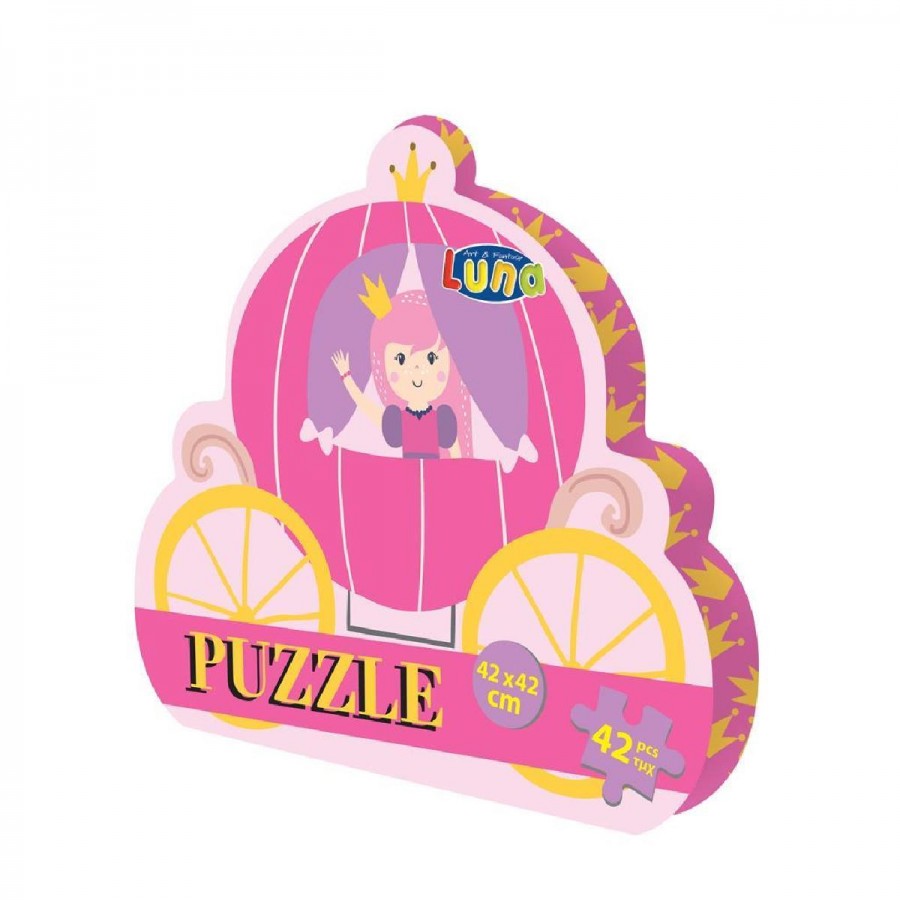 Luna Toys Puzzle 42 τεμ 42Χ42ΕΚ Άμαξα (000621773)